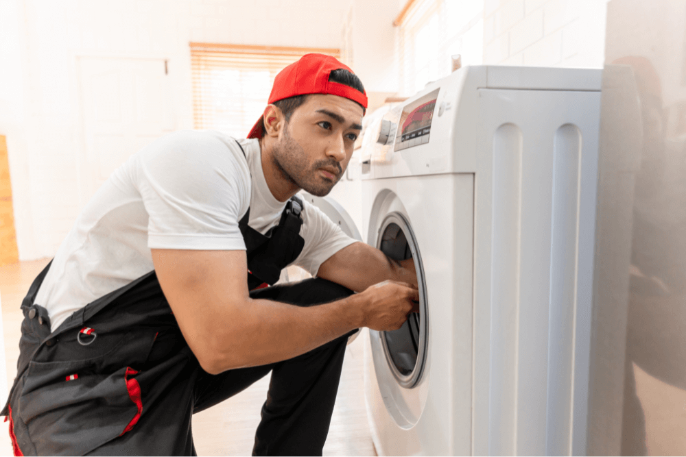 Professional washing machine repair by certified technician in Dubai home - expert washer service